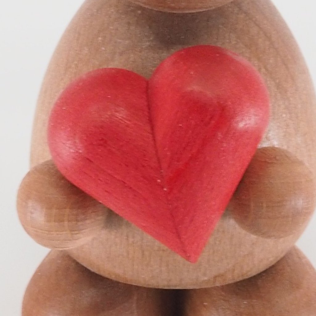 Osterhase Collectible - Bunny Girl with Love Heart